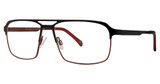 Shaquille O'Neal Eyeglasses Shaquille O'Neal 174M Blk/Red/239