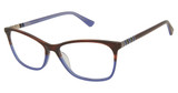 Nicole Miller Eyeglasses Saint Tropez BROWN/BLUE/C02