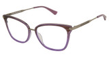 Nicole Miller Eyeglasses Nice AUBERGINE/C03
