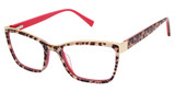 gx by GWEN STEFANI Eyeglasses GX082 glitter leopard print/MUL