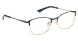 Superflex Eyeglasses SF-587 TEAL GOLD/S204
