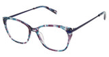 Kliik:denmark Eyeglasses K-689 TURQUOISE EGGPLANT/S404