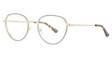 Adin Thomas Eyeglasses AT-480 Black/Gold/3