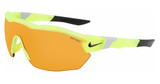 Nike Eyeglasses NIKE SHOW X3 ELITE E DJ2024 (012) MATTE VOLT/ROAD-RED MIRROR/012