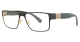 Versace Eyeglasses VE1274 MATTE BLACK/GOLD/1436