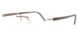 Silhouette Eyeglasses 5555 demo Leather Brown/6040