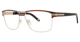 Stacy Adams Eyeglasses SA 1120 BROWN-GOLD