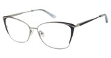 Nicole Miller Eyeglasses HARMAN MATTE NAVY/C03