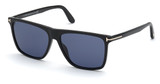 Tom Ford Eyeglasses FT0832 shiny black / blue/01V