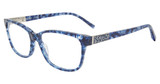 Jones New York Eyeglasses VJON785 Blue Horn