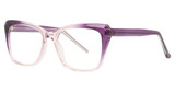 Casino Budget Eyeglasses Bianca Purple/Crystal/34