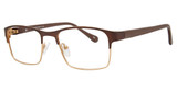 AirMag Eyeglasses AIRMAG A6361 Coffee Gold/C1