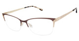 Lulu Guinness Eyeglasses L230 eggplant/EGG