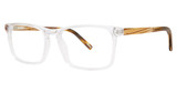 Jhane Barnes Eyeglasses Parsec Crystal/CR