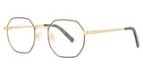 Flower Eyeglasses FLR6032 Satin Black/Classic Gold/001