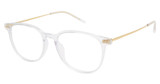 TLG Eyeglasses NU057 CRYSTAL / GOLD/C01