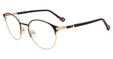 Yalea Eyeglasses VYA041 Black/Gold