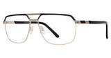 Vivid Eyeglasses BIG AND TALL 24 black/shiny gold