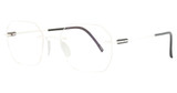 Silhouette Eyeglasses 5561 geometric courageous white/1540