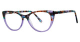 Genevieve Boutique Eyeglasses BECKON purple/brown tort
