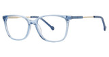 Genevieve Paris Design Eyeglasses PORTFOLIO blue crystal