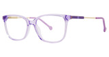 Genevieve Paris Design Eyeglasses PORTFOLIO lilac crystal
