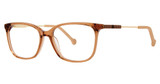 Genevieve Paris Design Eyeglasses PORTFOLIO brown crystal