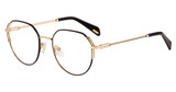 Police Eyeglasses VPLF26 Black/Gold 0301