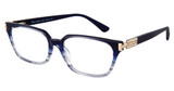 Diva Eyeglasses DI5562 BLUE FADE-GOLD/O82