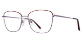 Value Eyeglasses METALFLEX 1046 lilac with red
