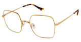 Denon Eyewear Eyeglasses DALLAS Shiny Japanese Gold