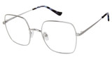 Denon Eyewear Eyeglasses DALLAS Brushed Silver