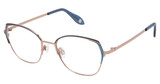 FYSH Eyeglasses FYSH 3718 MIDNIGHT BLUE ROSE GOLD/S201