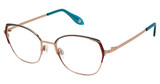 FYSH Eyeglasses FYSH 3718 TEAL RASPBERRY ROSE GOLD/S204