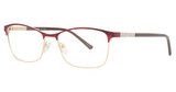 Marie Claire Eyeglasses 6309 Burgundy/Gold