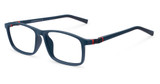 BFlex Eyeglasses B-REAL MATTE BLUE RED BLACK/2