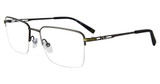 Fila Eyeglasses VFI441 Gunmetal w/Green 0E80