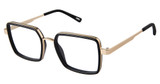 Kliik:denmark Eyeglasses K-762 BLACK GOLD/S400