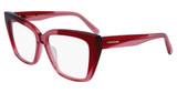 Ferragamo Eyeglasses SF2939N TRANSPARENT BURGUNDY/ANTIQUE R/617