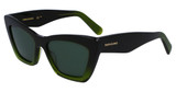 Ferragamo Eyeglasses SF929SN TRANSPARENT DARK GREEN GRADIEN/316