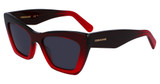 Ferragamo Eyeglasses SF929SN TRANSPARENT DARK RED GRADIENT/615