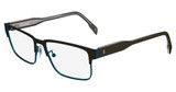 Skaga Eyeglasses SK2166 AMFIBOL MATTE BROWN/PETROL/236