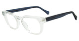 Lucky Brand Eyeglasses VLBD324 Clear Crystal/Stripes 0CRY