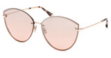 Tom Ford FT1106 shiny rose gold / bordeaux mirror/28U