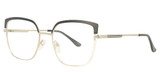 Enhance Eyeglasses 4495 Black/White/Silver