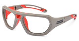 Versport Eyeglasses Troy MATTE GREY RED/2