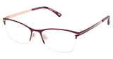 Kliik:denmark Eyeglasses K-800 EGGPLANT ROSE GOLD/M207