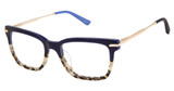 L.A.M.B. Eyeglasses LA149 navy / ivory tortoise/NAV