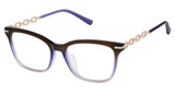 L.A.M.B. Eyeglasses LAUF151 eggplant/EGG