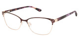 Lulu Guinness Eyeglasses L253 eggplant/EGG